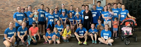 MGH Neurology clinicians, researchers, and staff at the 2019 McCourt Foundation’s Boston Waterfront 5K, an effort to fundraise for neurology research.